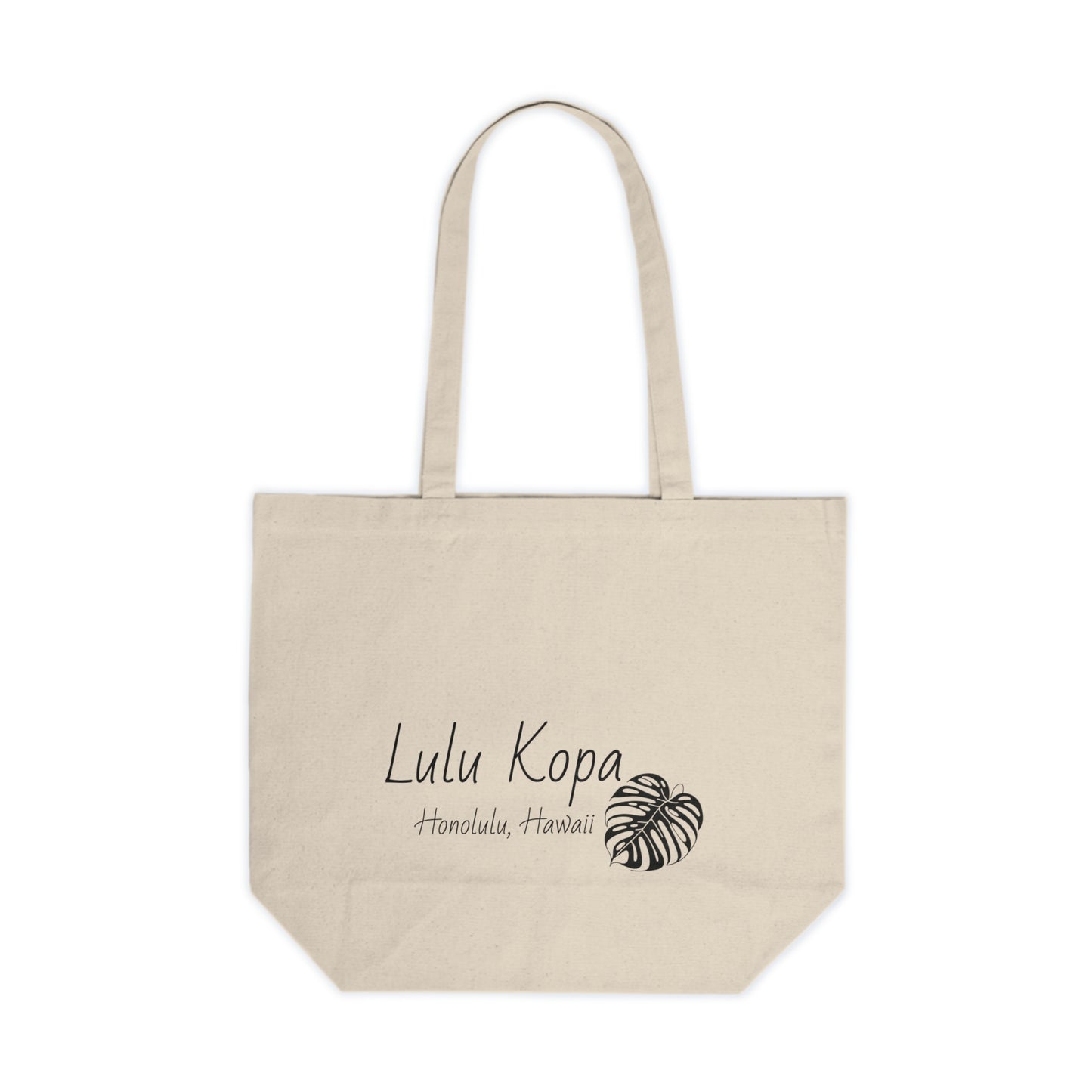 Canvas Tote Simple Tropical Logo