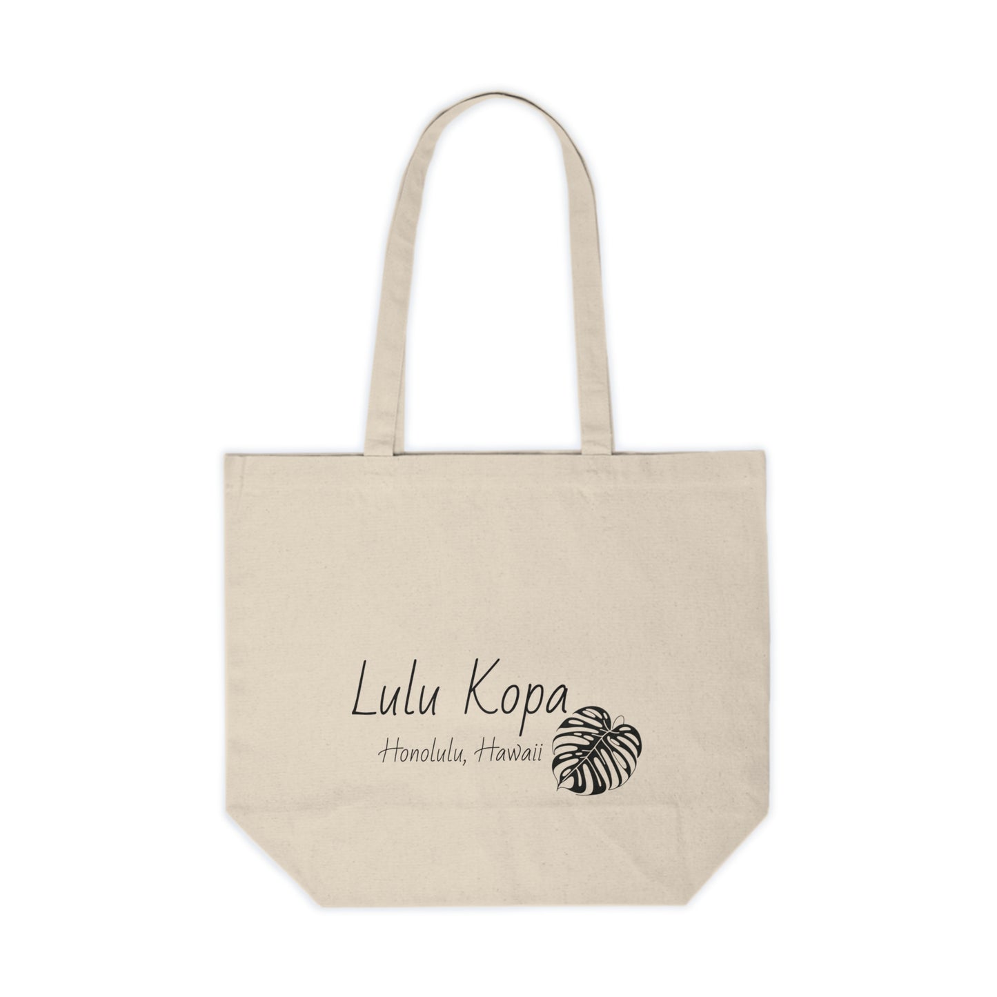 Canvas Tote Simple Tropical Logo